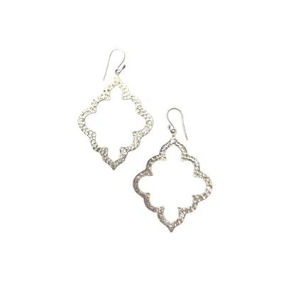 Rize Women's Jaipur Ashram Window Earrings  - Sterling Silver