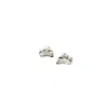 Rize Women's Monsoon Cloud Stud Earrings - Silver