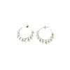 Rize Women's Peepal Leaf Hoops - Sterling Silver