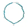Rize Women's Silver / Blue Stellar Turquoise Necklace - Sterling Silver In Blue