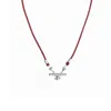 Rize Women's Silver / Red Bar Amulet Necklace - Sterling Silver & Red Cord In Red
