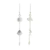 Rize Women's Silver / White Monsoon Summer Drop Earrings - Sterling Silver & Pearl