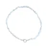 Rize Women's Silver / White Rainbow Moonstone Choker Necklace - Sterling Silver In Blue