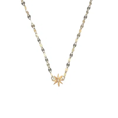 Rize Women's Star Anise Mirror Necklace - Gold Plated
