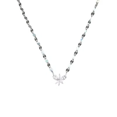 Rize Women's Star Anise Mirror Necklace - Sterling Silver In Metallic