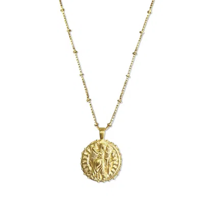 Rize Women's Virgo Zodiac Manifesting Necklace *double Sided* - Gold Vermeil