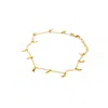 Rize Women's Wild Tiger Claw Anklet - Gold Vermeil
