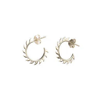 Rize Women's Wild Tiger Claw Hoops - Sterling Silver