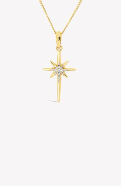 Rizen Jewelry Adoring Star Necklace In Gold