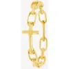 Rizen Jewelry Chain Breaker Cross Ring In Gold