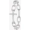 Rizen Jewelry Chain Breaker Cross Ring In Silver