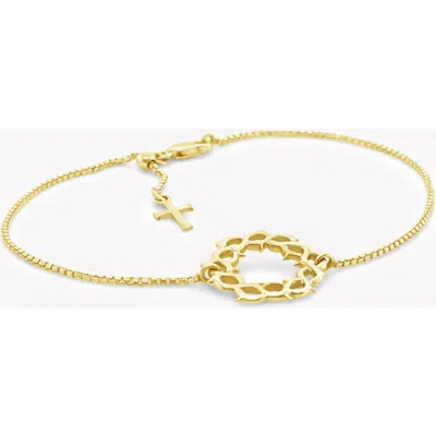 Rizen Jewelry Crown Of Thorns Bracelet In Gold