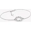 Rizen Jewelry Crown Of Thorns Bracelet In Silver