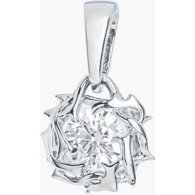 Rizen Jewelry Crown Of Thorns Pendant In Sterling Silver