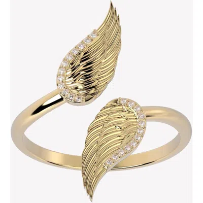 Rizen Jewelry Divine Wings Ring In Gold