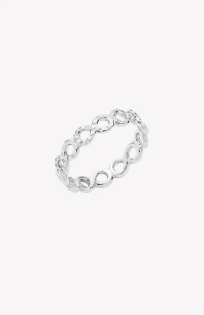Rizen Jewelry Infinite Hope Band Ring In Silver