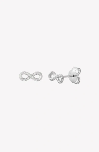 Rizen Jewelry Infinite Hope Stud Earrings In Metallic