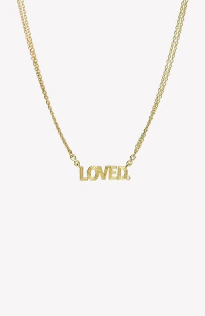 Rizen Jewelry Loved Necklace In Gold