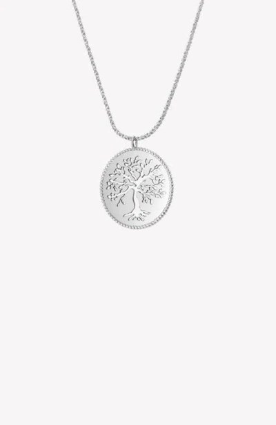 Rizen Jewelry Olive Tree Necklace In Metallic