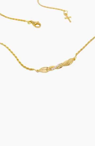 Rizen Jewelry Sacred Vine Necklace In Gold