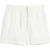 Rizort Charles Check Shorts In White