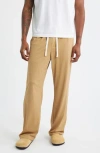 Rizort Francis Grid Stretch Nylon Blend Drawstring Pants In Brown