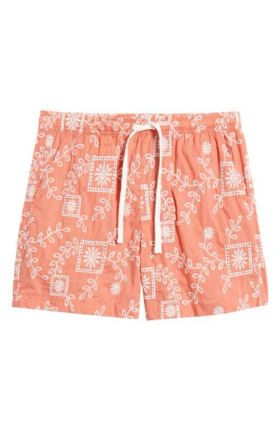 Rizort Grecian Shorts In Orange