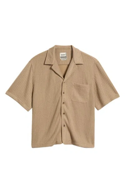 Rizort Hunter Knit Camp Shirt In Neutral