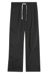 Rizort Kore Drawstring Nylon Pants In Black