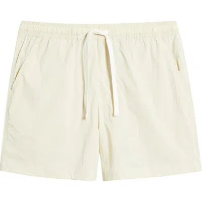 Rizort Kore Drawstring Nylon Shorts In Beige