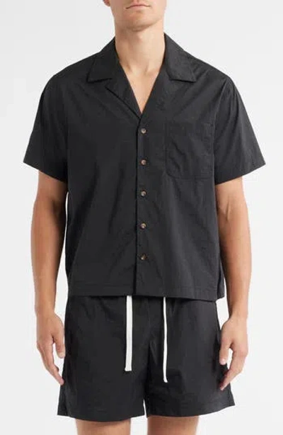 Rizort Kore Stretch Nylon Camp Shirt In Transparent