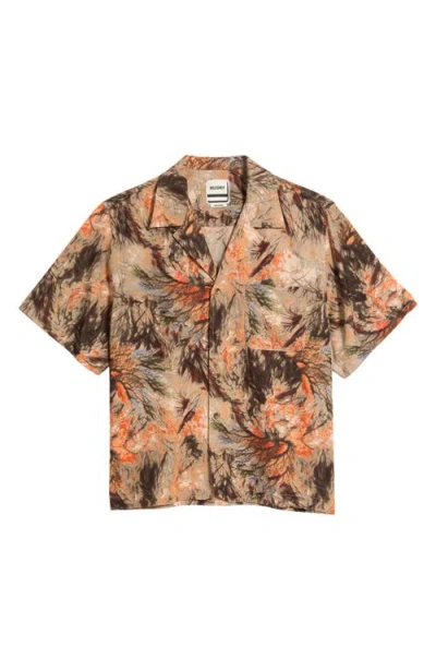 Rizort Roger Camp Shirt In Brown