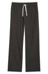 Rizort Tim Stretch Nylon Drawstring Pants In Black