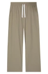 Rizort Tim Stretch Nylon Drawstring Pants In Green