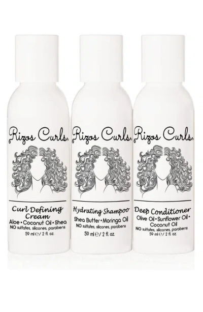 Rizos Curls Travel Kit Curl Care Trio In White