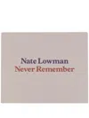 Rizzoli Nate Lowman Never Remember Book In Grau