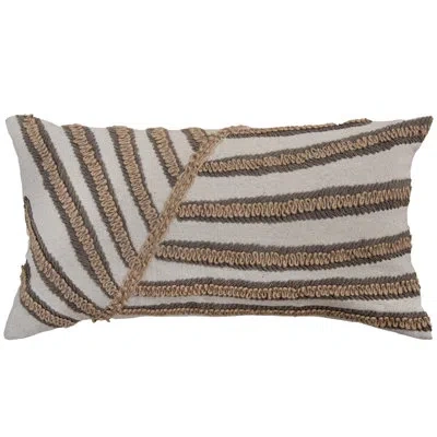 Rizzy Home 100% Cotton Down Filled Throw Pillow In Polyester