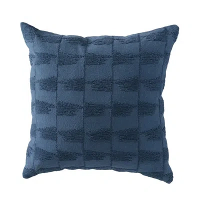 Rizzy Home 100% Cotton Throw Pillow In Blue,polyester