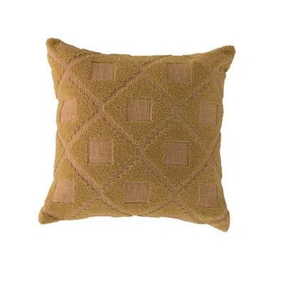 Rizzy Home 100% Cotton Throw Pillow In Polyester,brown