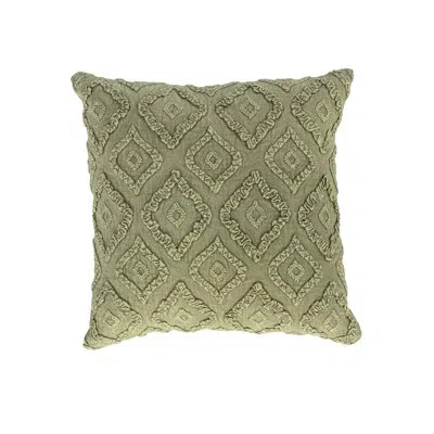 Rizzy Home 100% Cotton Throw Pillow In Polyester,green