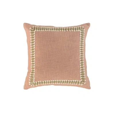 Rizzy Home 100% Cotton Throw Pillow In Polyester,terracotta