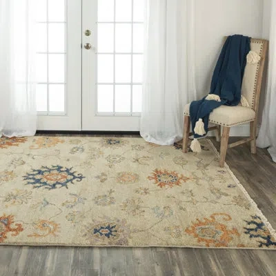 Rizzy Home 100% Wool Hand-knotted Area Rug In Beige