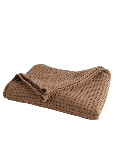 Rizzy Home Barbara Cotton Throw, 50" X 60" In Brown