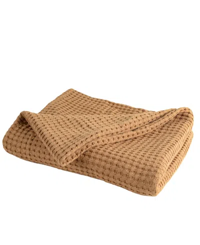 Rizzy Home Barbara Cotton Throw, 50" X 60" In Brown