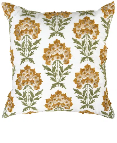 Rizzy Home Bessie Cotton Decorative Pillow, 20" X 20" In Multi