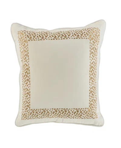 Rizzy Home Catherine Cotton Decorative Pillow, 22" X 22" In Gold