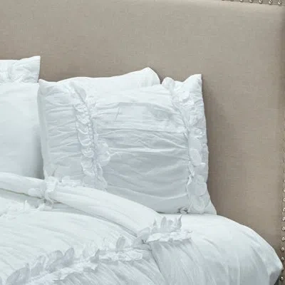 Rizzy Home Clementine 100% Cotton Envelope Sham In White