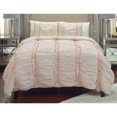 Rizzy Home Clementine Quilt In Petal Pink
