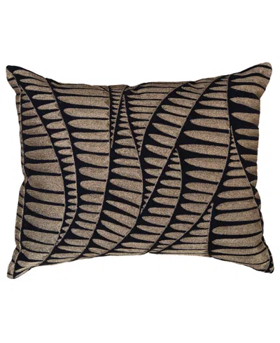 Rizzy Home Cora Cotton Decorative Pillow, 14" X 20" In Brown