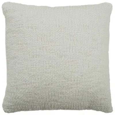 Rizzy Home Cotton Throw Pillow In White
